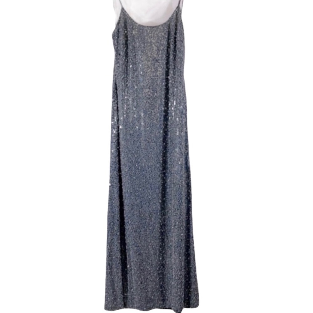 Giorgio Armani Glittering Gray Maxi Dress